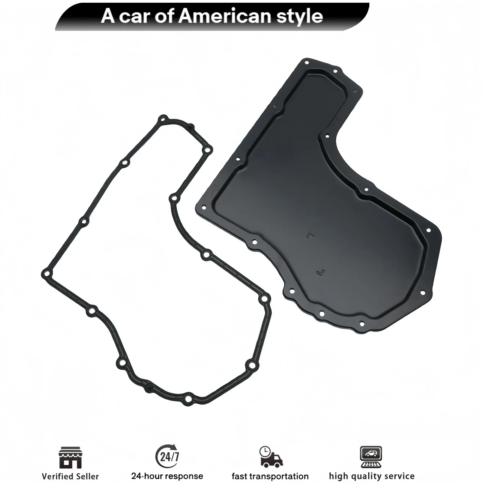 1995-2010 Chevrolet/Daewoo/Oldsmobile/Pontiac/Saturn Transmission Oil Pan w/ Gasket - MPN 8685184,24203590 image 2
