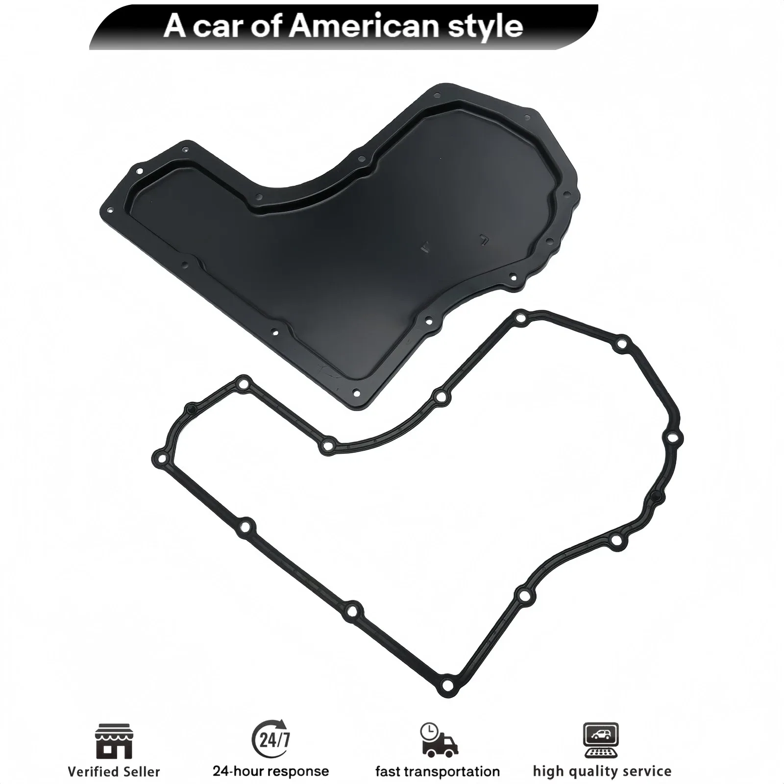 1995-2010 Chevrolet/Daewoo/Oldsmobile/Pontiac/Saturn Transmission Oil Pan w/ Gasket - MPN 8685184,24203590 image 3