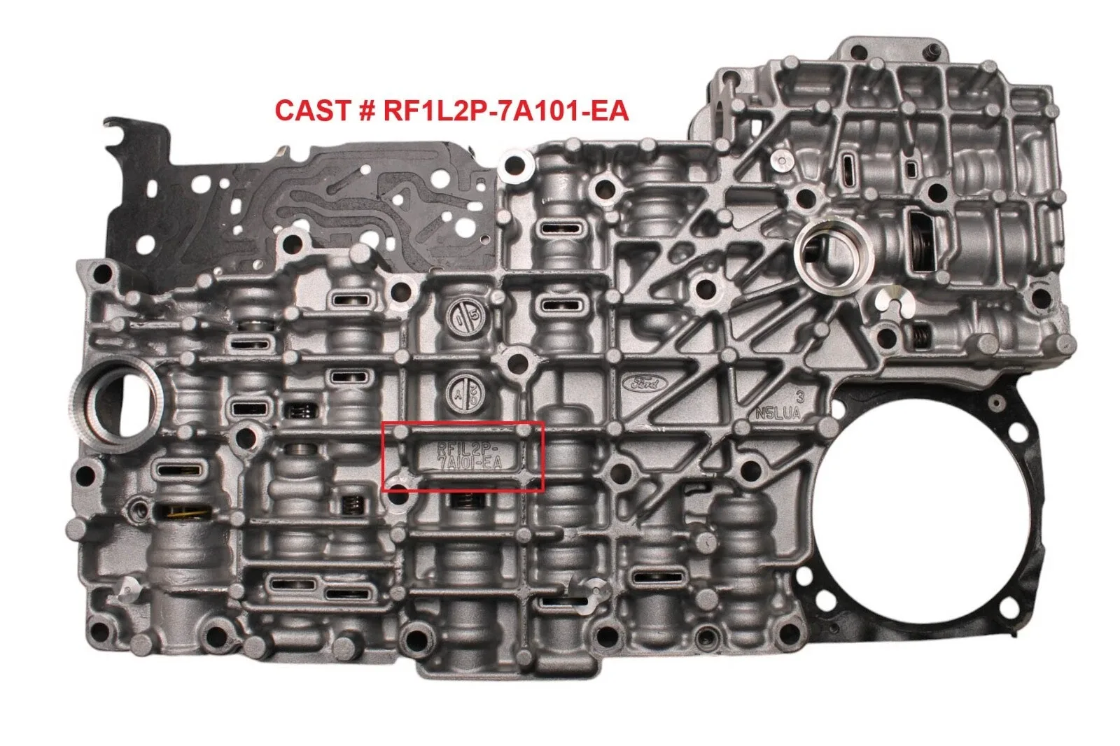 Ford 5R55S/5R55W Valve Body MPN 16740G (Cast RF1L2P-7A101-EA) image 2