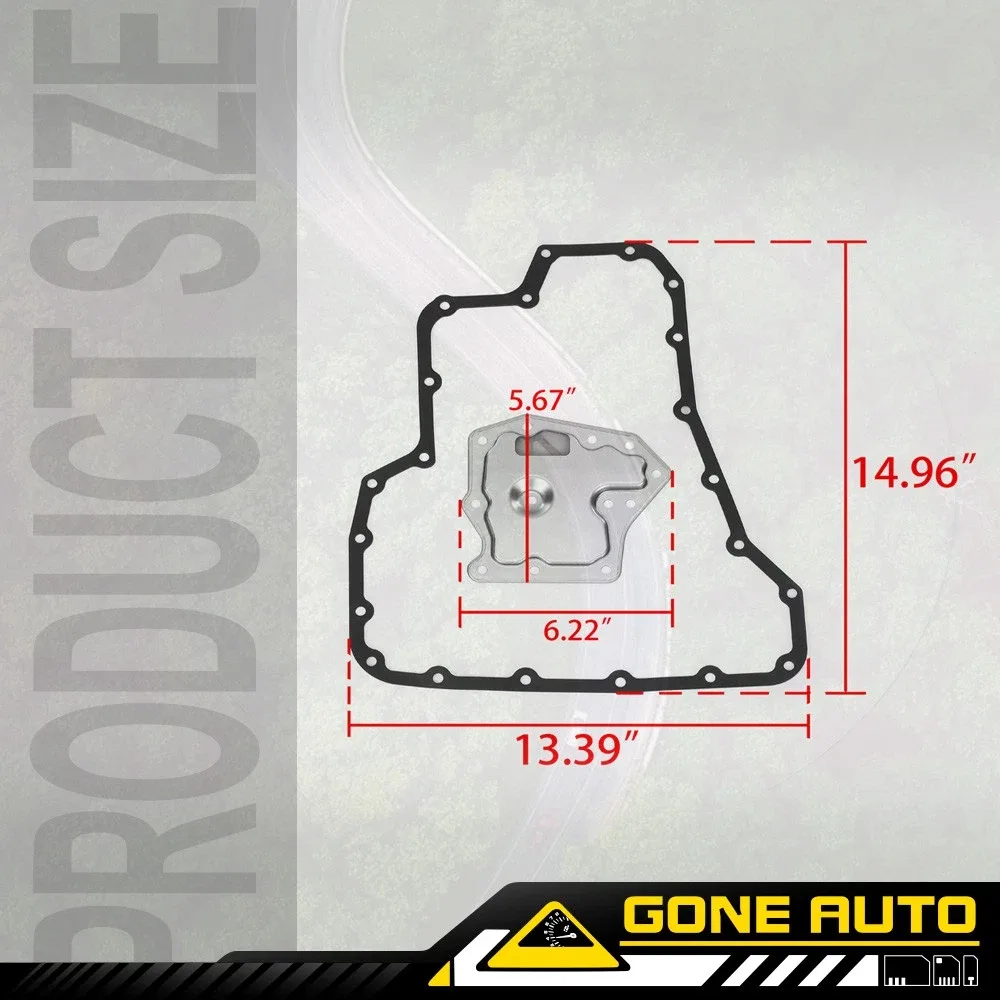 Transmission Filter Oil Pan Gasket Kit Fit for 91-2006 Nissan Sentra 31728-31X01 image 3