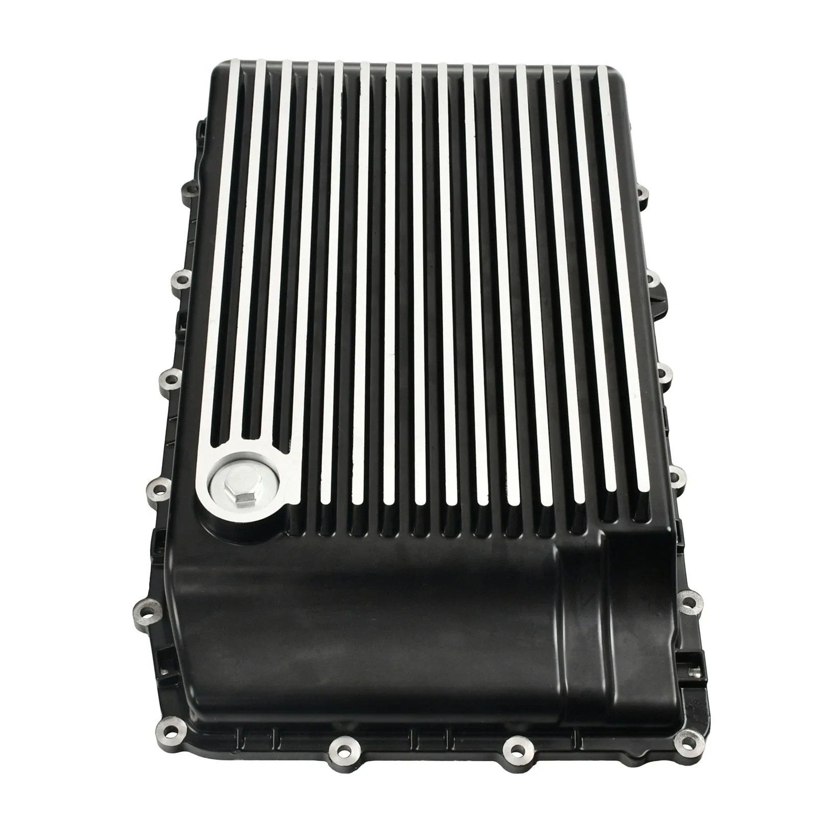 Black Aluminum Transmission Pan Oil Pan for 2017-2025 Ford F150 Ranger Mustang image 3