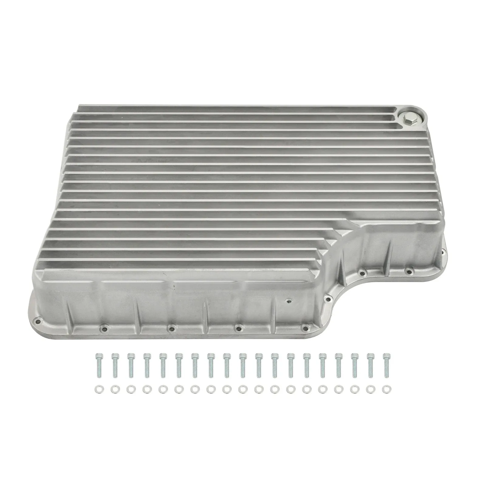 6R140 Natural Transmission Pan Oil Pan for 2011-2019 Ford 6.7L F-250 F-350 F-450