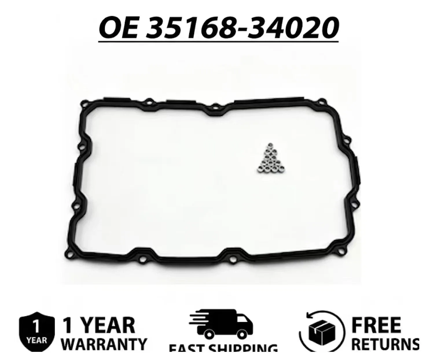 2008-2022 Toyota Sequoia 5.7L V8 Automatic Oil Pan Gasket 35168-34020