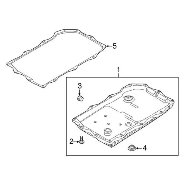 2019-2025 Ram 2500 Transmission Oil Pan Gasket - 68172556AA image 2