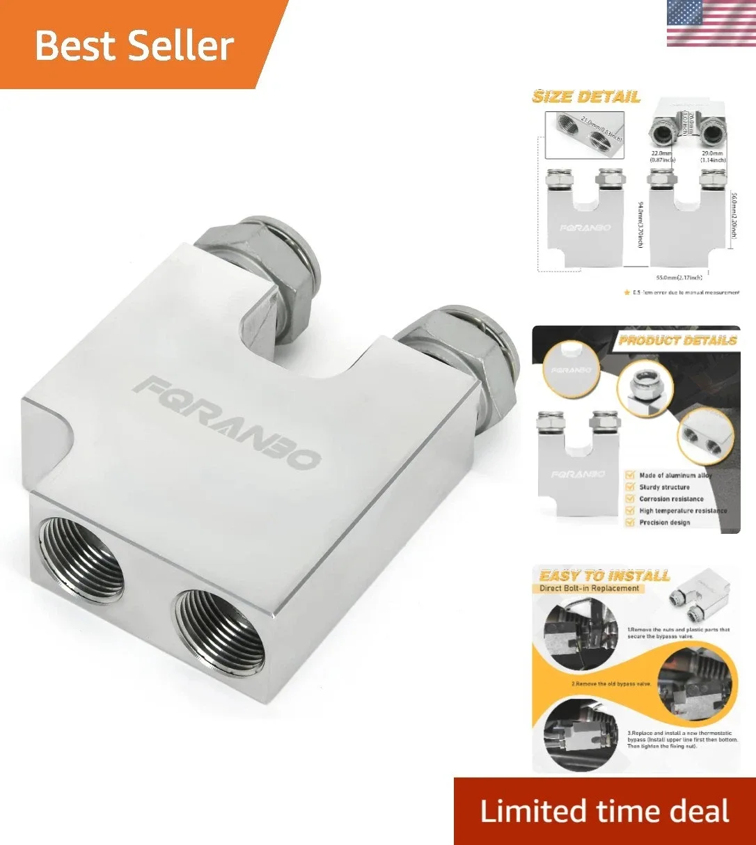 2013-2018 Dodge Ram 6.7L Cummins Thermal Bypass Valve for 68RFE/AS69RC - Transmission Thermal Bypass Valve