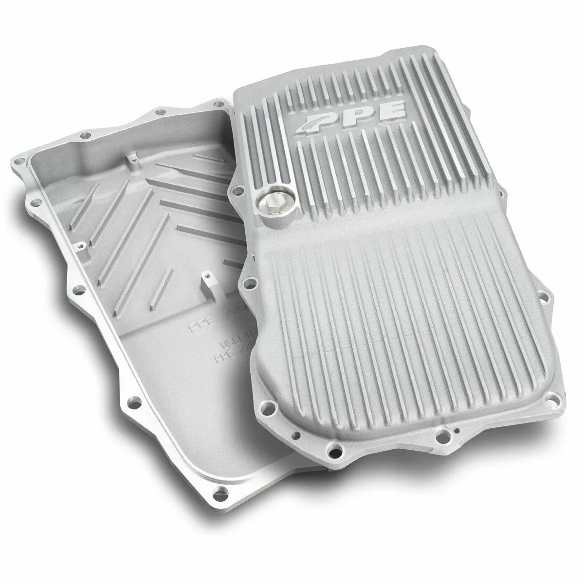 PPE Raw Aluminum Trans Pan For 2010+ BMW 2/3/4/5/6/7/M/X/Z Series 8-Speed Auto image 2