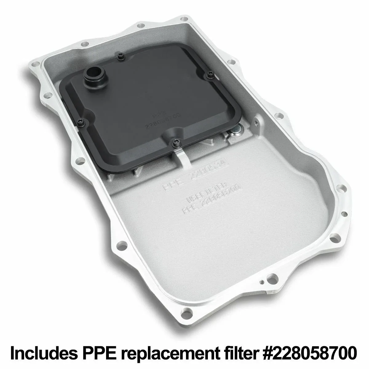 PPE Raw Aluminum Trans Pan For 2010+ BMW 2/3/4/5/6/7/M/X/Z Series 8-Speed Auto image 4