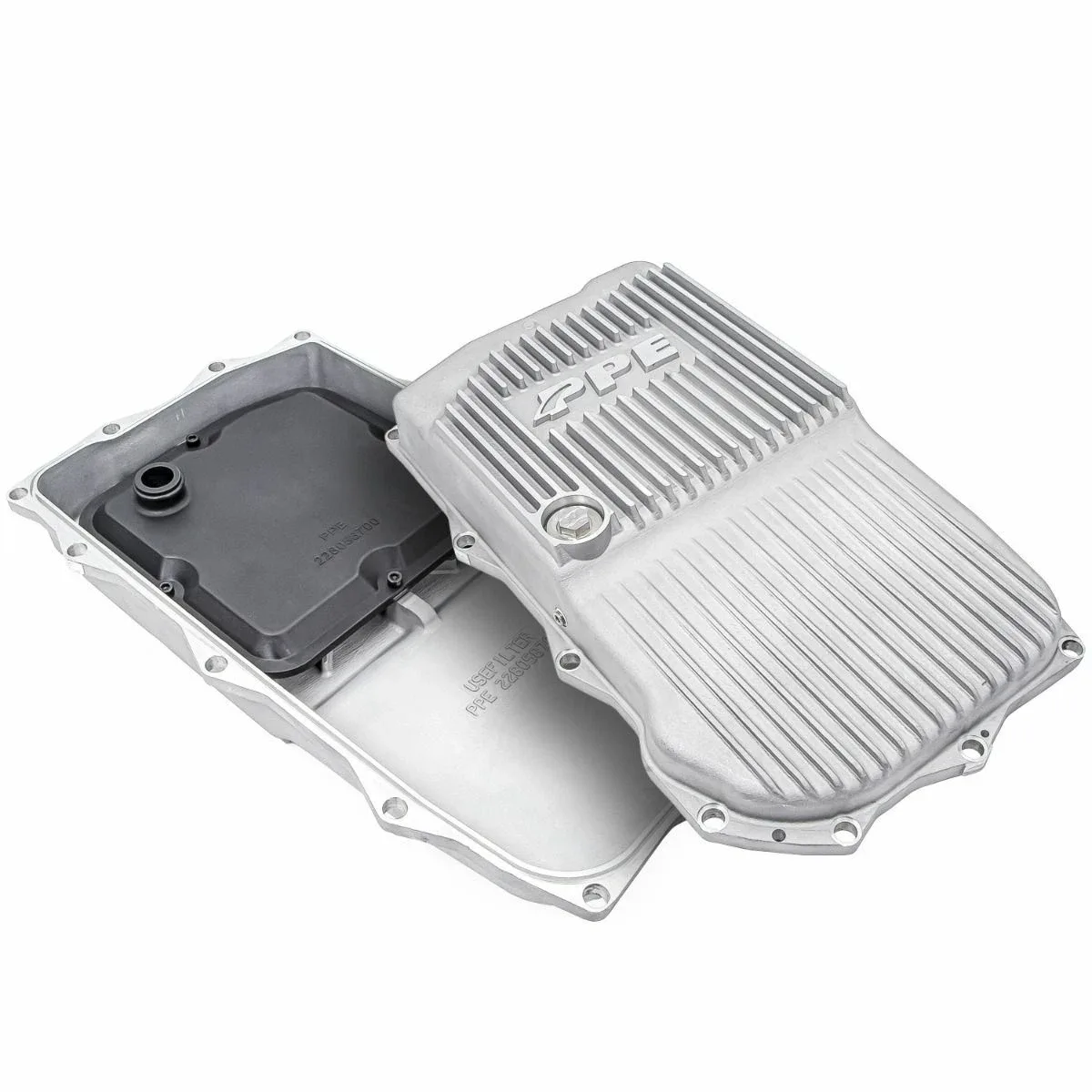 PPE Raw Aluminum Trans Pan For 2010+ BMW 2/3/4/5/6/7/M/X/Z Series 8-Speed Auto