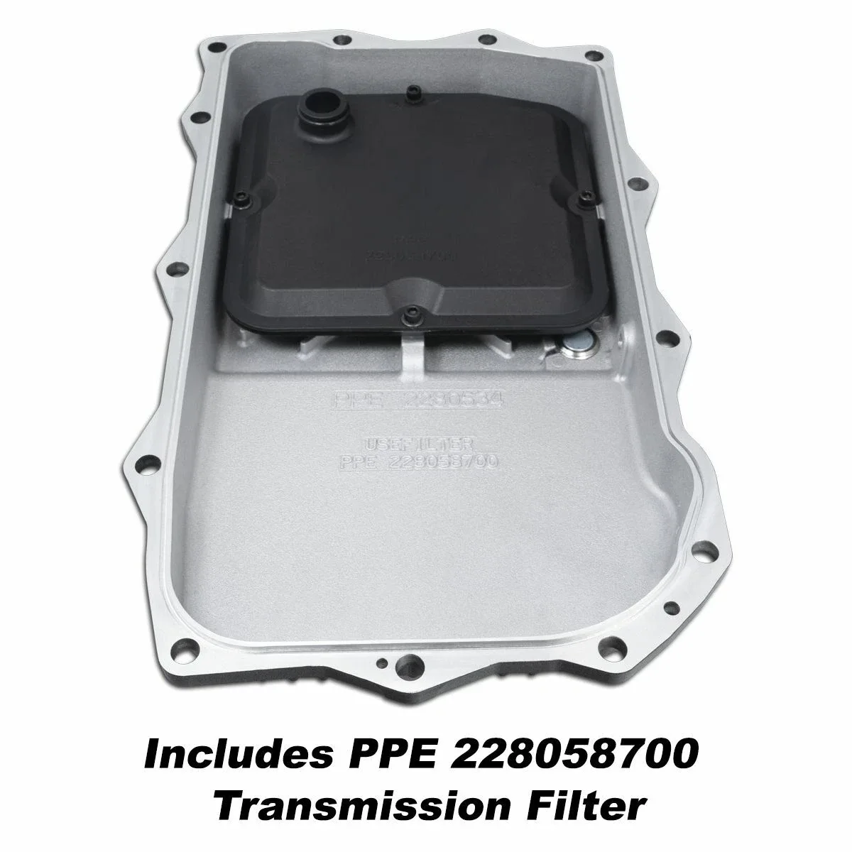 PPE Black Aluminum Trans Pan For 2010+ BMW 2/3/4/5/6/7/M/X/Z Series 8-Speed Auto image 2