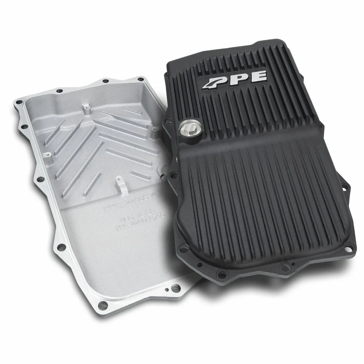 PPE Black Aluminum Trans Pan For 2010+ BMW 2/3/4/5/6/7/M/X/Z Series 8-Speed Auto