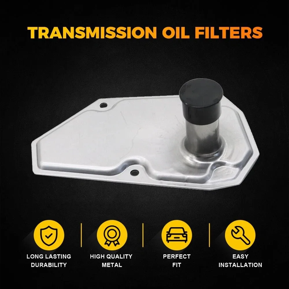 3Pcs Transmission Oil Filters W/Pan Gasket For NISSAN SENTRA VERSA 12-19 USA XH image 4