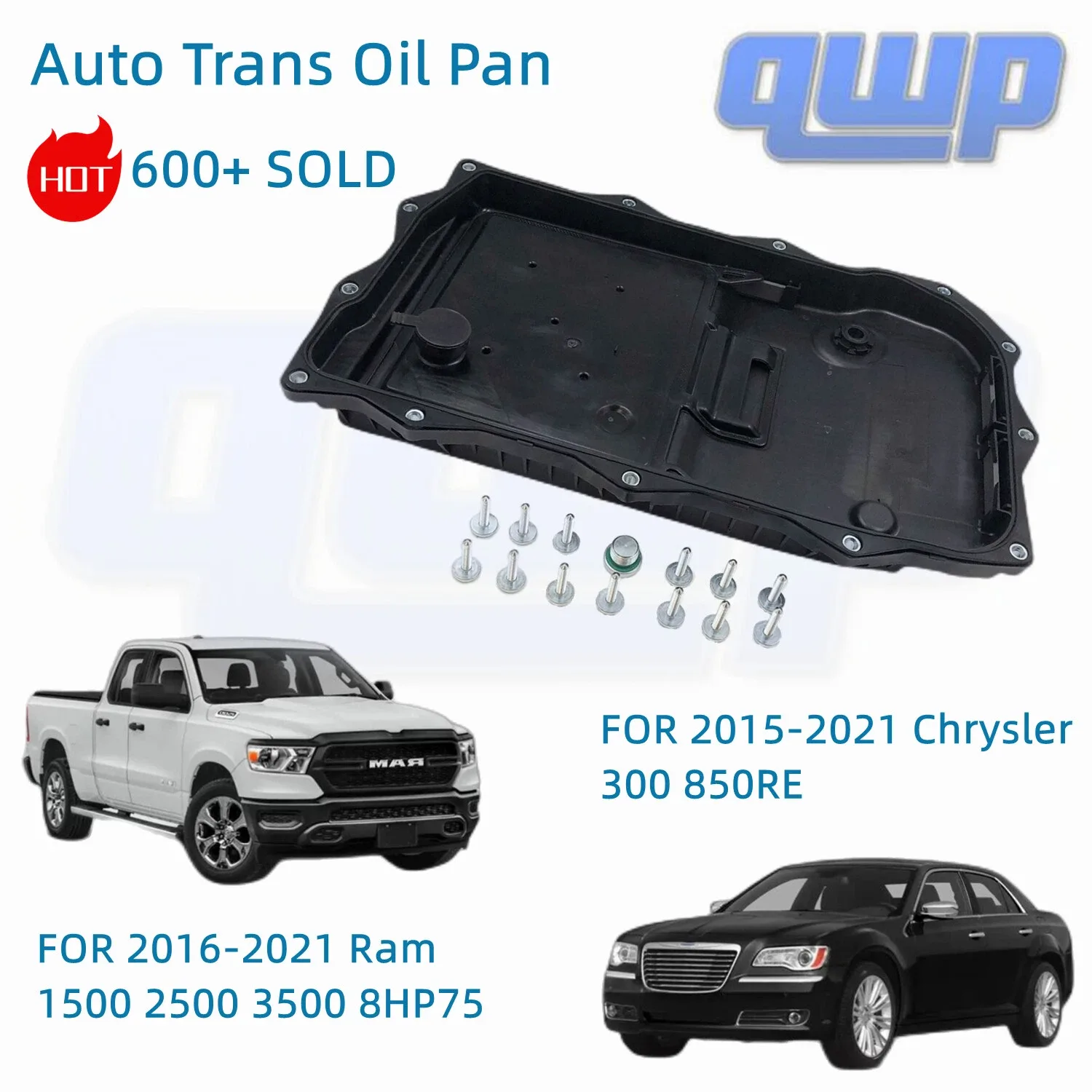 Transmission Oil Pan 68233701AA for Ram 1500, Grand Cherokee, Charger, Durango, 300