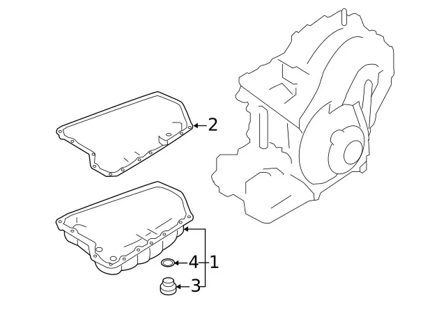 Genuine OEM Nissan CVT Transmission Oil Pan (3.5L) 31390-1XE0A image 3