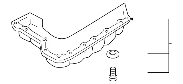 2004-2006 Nissan Quest/Maxima Transmission Oil Pan 31390-88X00