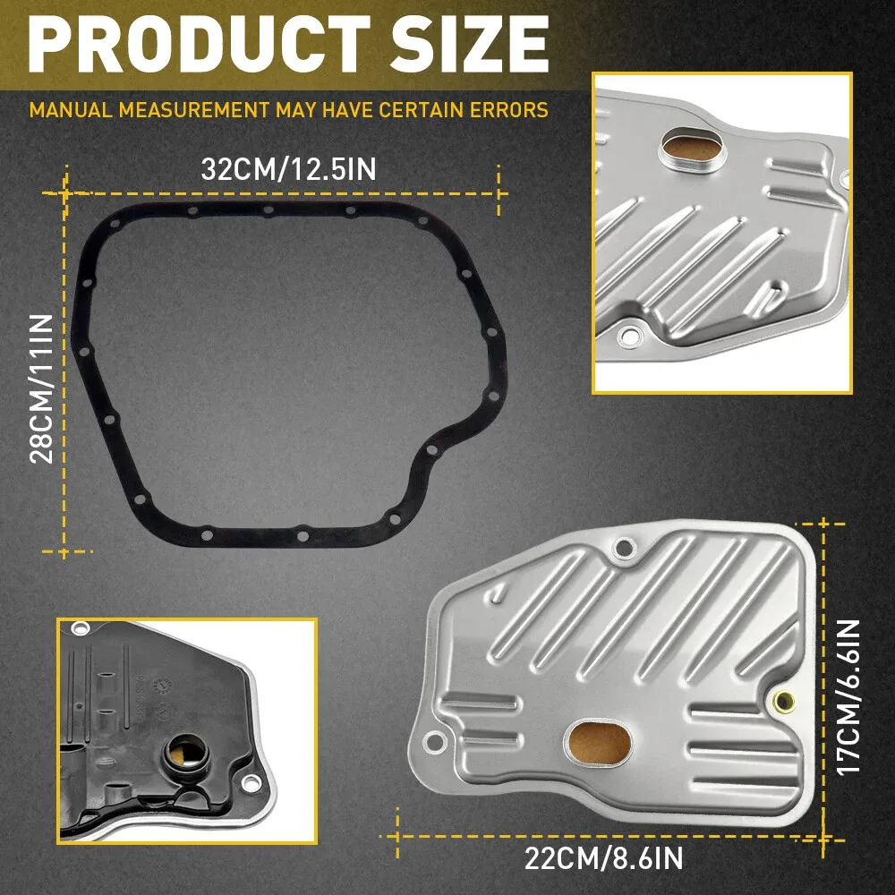 For 2014-20 Toyota Corolla 2016 Scion iM Transmission Filter Oil Pan Gasket Kit image 4