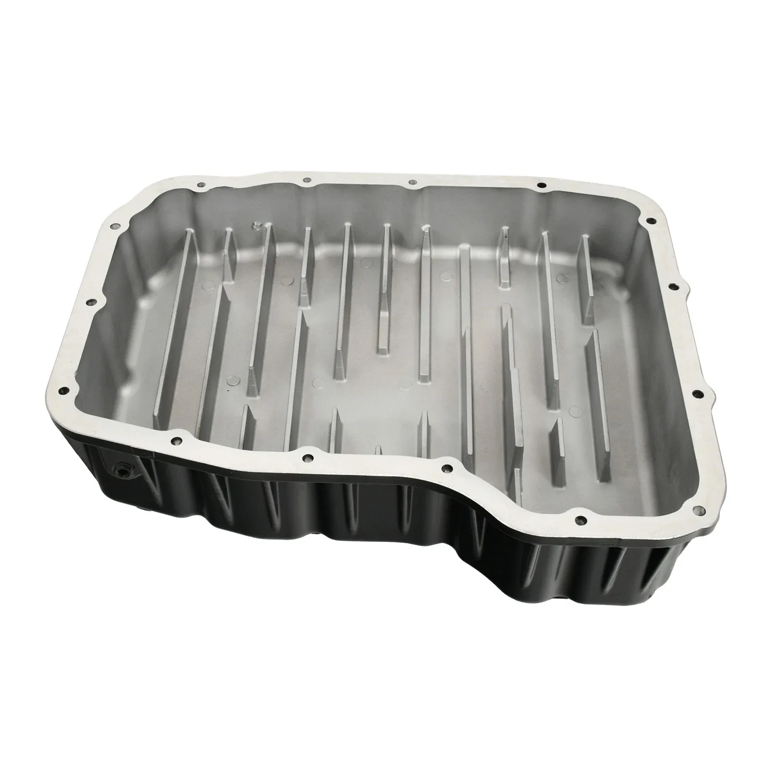 Black Aluminum 68RFE Transmission Pan For 2007-25 Dodge Ram 6.7L Cummins Diesel image 4