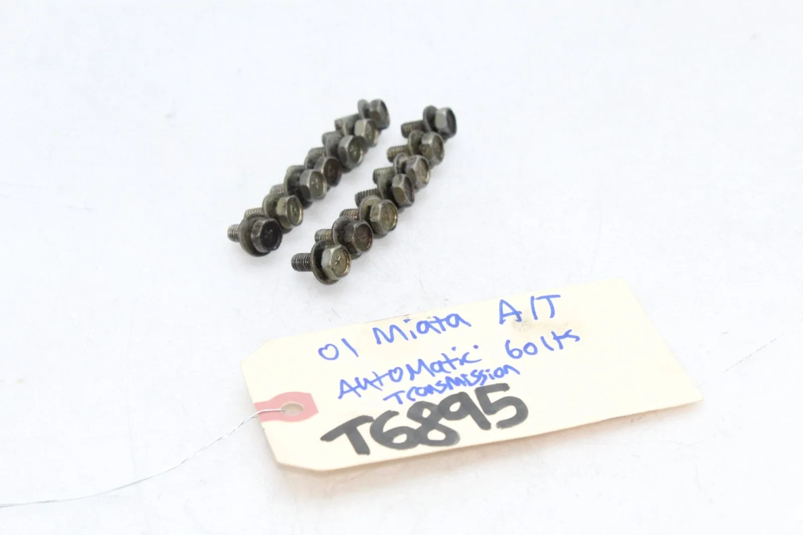 99-05 MAZDA MX-5 MIATA MB1 NB2 AUTOMATIC TRANSMISSION OIL PAN BOLTS SET OF T6895 image 2