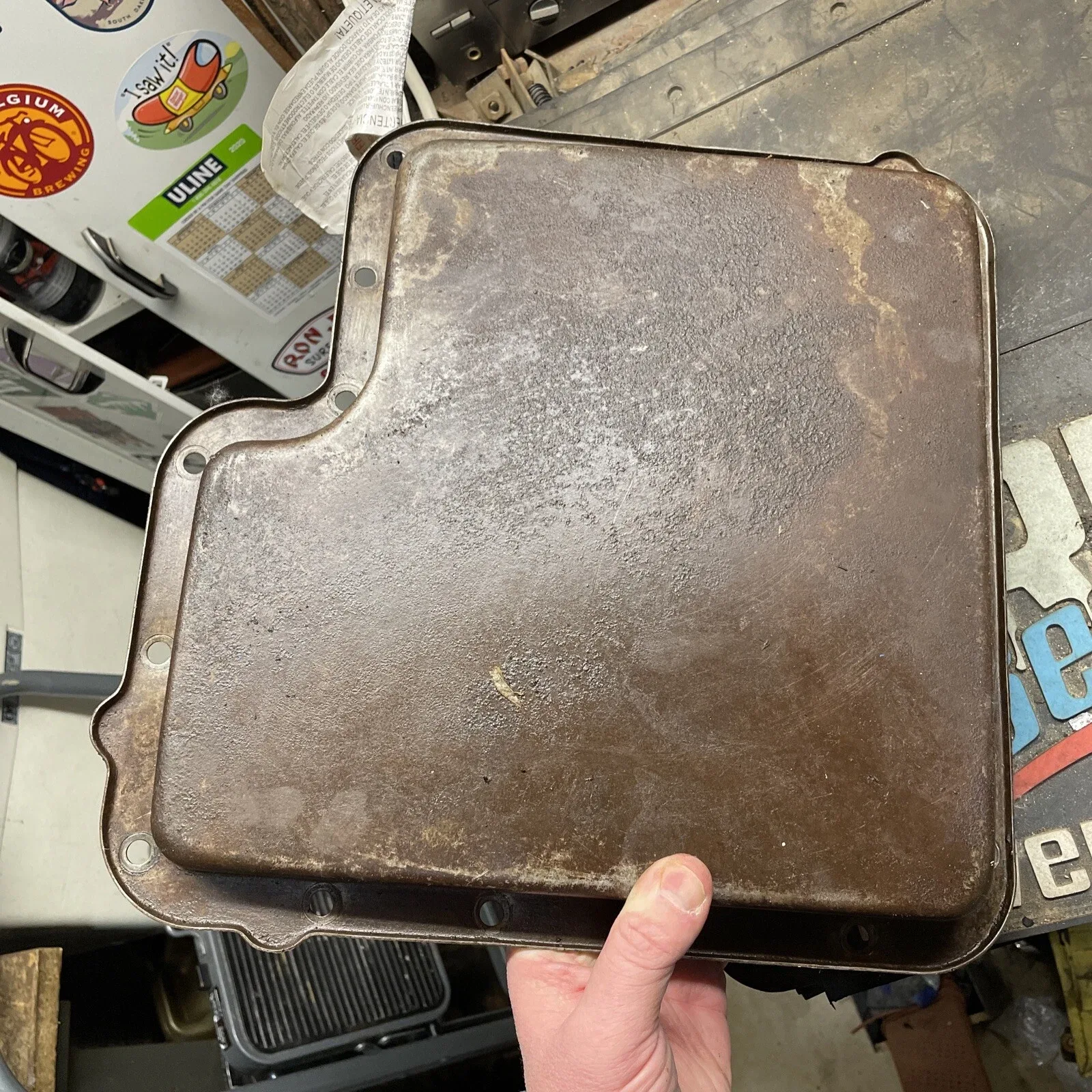 1967-73 Ford Truck f100 C6 Automatic Transmission FE engine shallow fluid pan image 2
