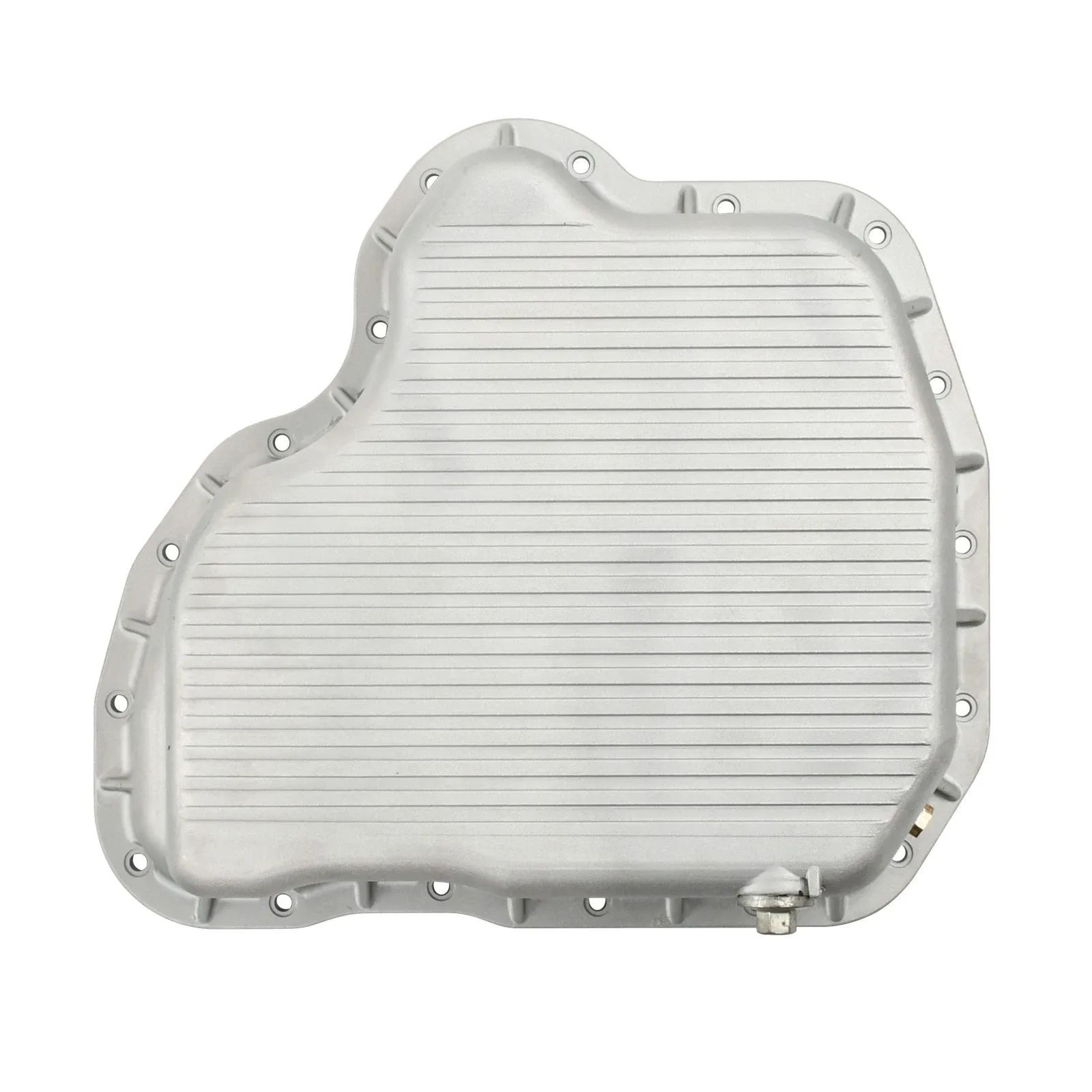 For 2001-2010 GM 6.6L Duramax High-Capacity Engine Oil Pan Cast Aluminum Silver image 3