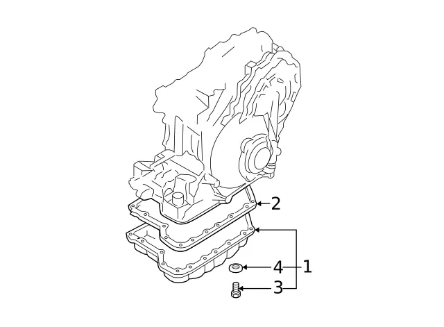 Genuine Nissan Transmission Oil Pan 31390-1XD10 image 3