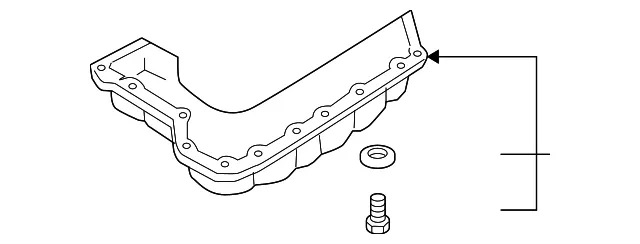 Genuine Nissan Transmission Oil Pan 31390-1XD10
