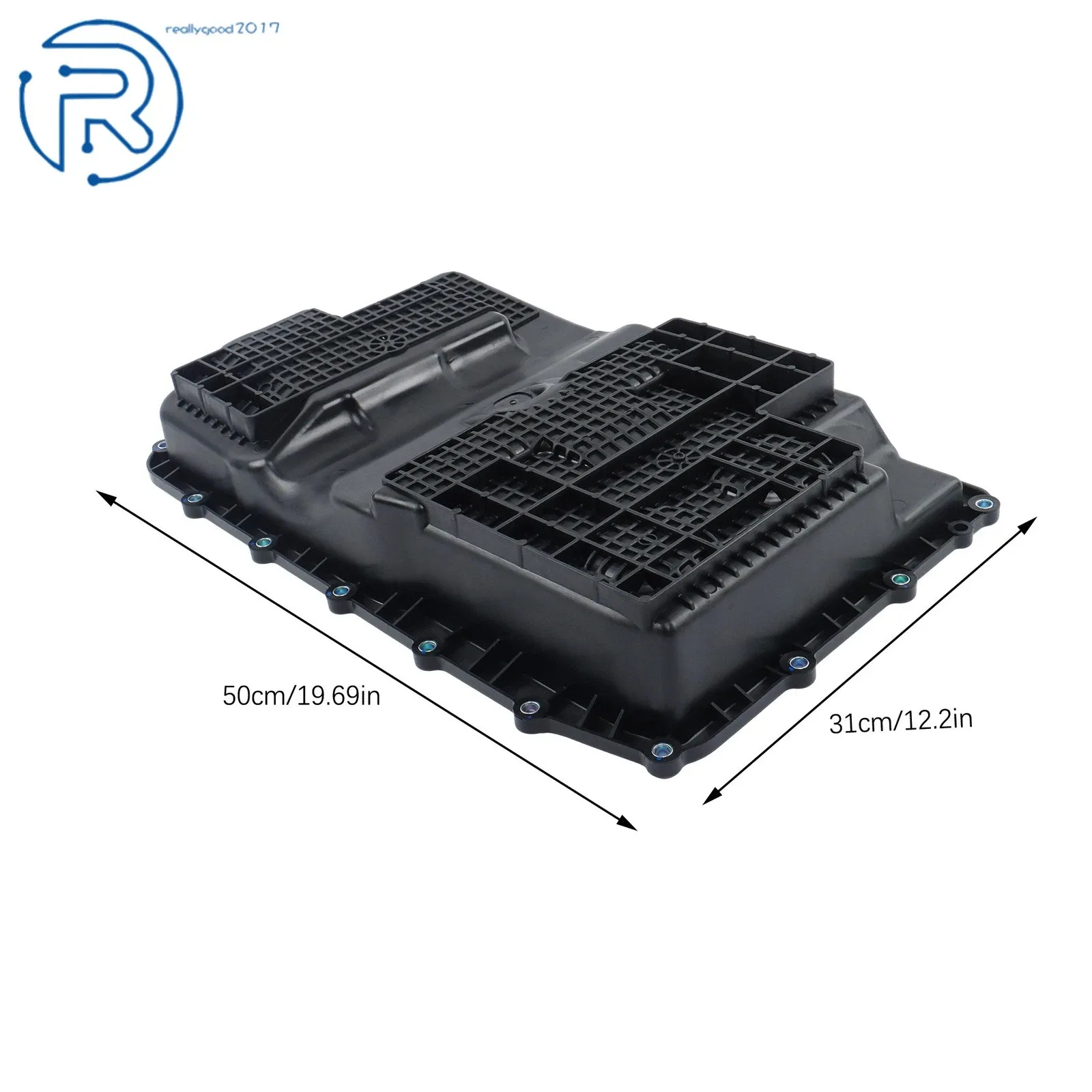 For Ford Transit-150 250 350 350 HD 2020-2022 3.5L Transmission Oil Pan Black image 2