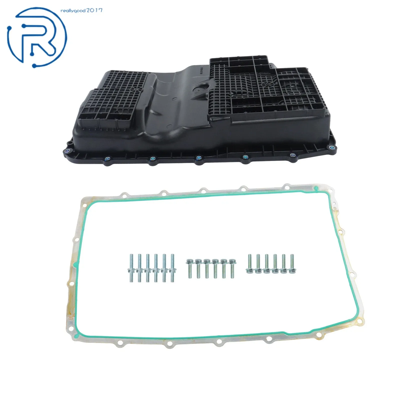 For Ford Transit-150 250 350 350 HD 2020-2022 3.5L Transmission Oil Pan Black