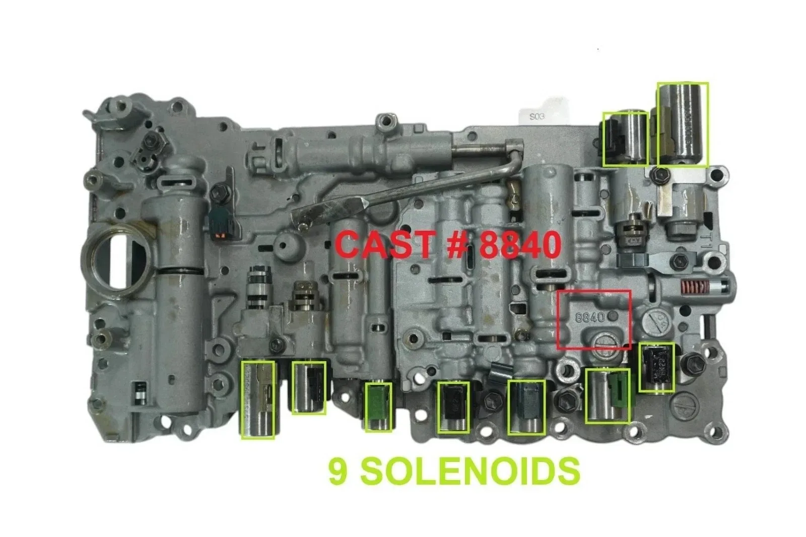 A960E Valve Body with 9 Solenoids MPN 267740A - Toyota / Lexus image 2