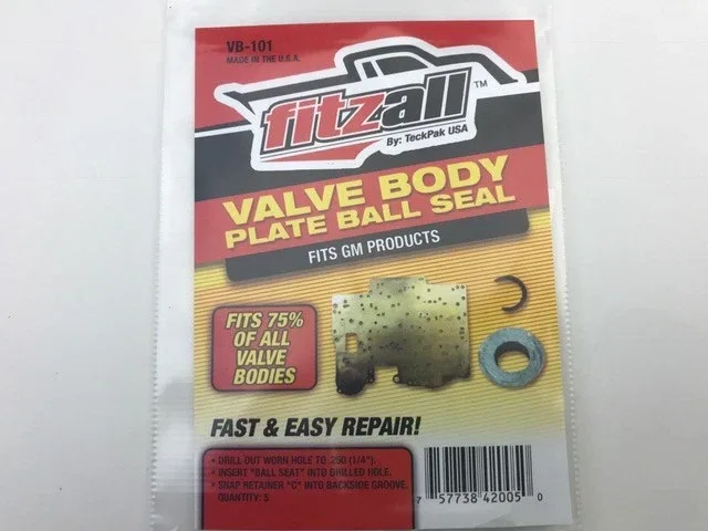 GM GMC Valve Body Plate Ball Seat Repair Kit (1/4" Ball) - Fitzall - 5 Pack image 2