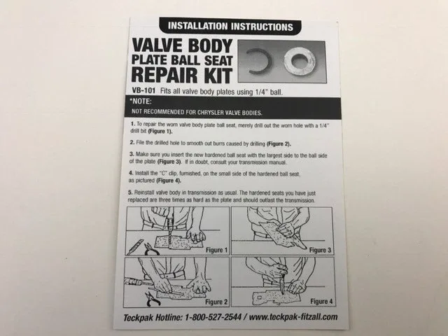 GM GMC Valve Body Plate Ball Seat Repair Kit (1/4" Ball) - Fitzall - 5 Pack image 3