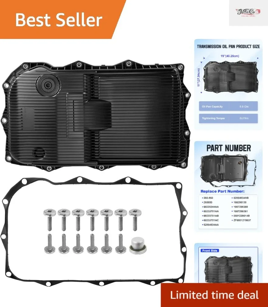 2013-2021 Dodge & Chrysler Complete Transmission Oil Pan Kit with Gasket