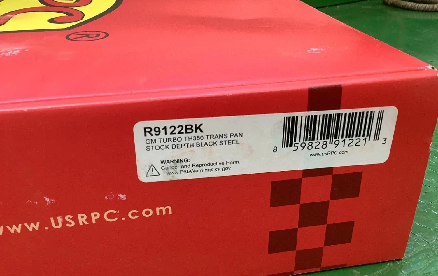 Racing Power Company R9122BK GM Turbo TH350 Transmission Pan, Stock Depth, New