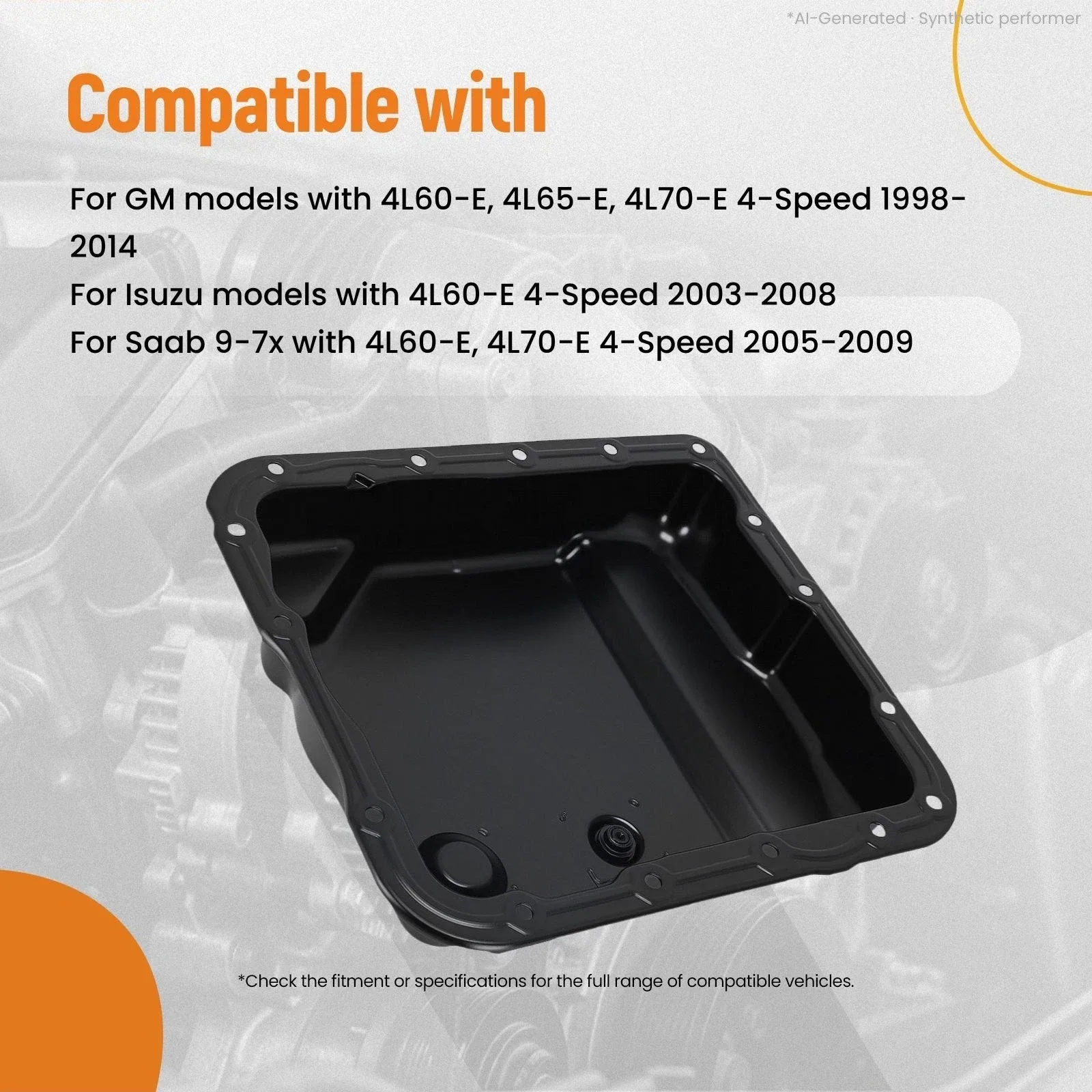 Oil Sump Pan for GM 4L70-E 1998-2014 635-1062 Steel Direct Fit image 4