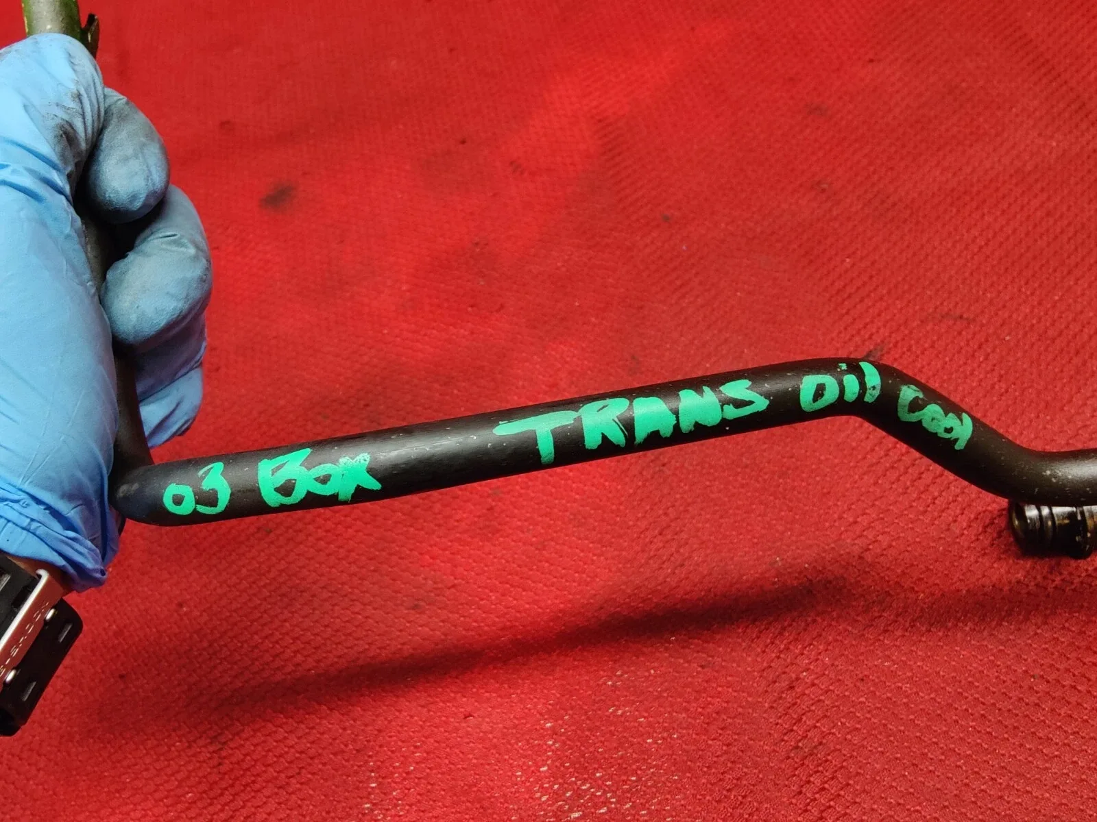 PORSCHE BOXSTER CAYMAN AUTO AUTOMATIC TRANSMISSION OIL COOLER LINE HOSE PIPES image 4