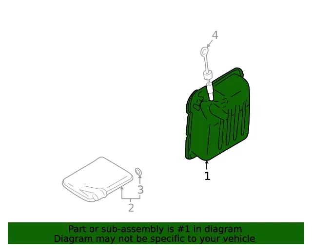 Genuine Mitsubishi Trans Pan MR983296 image 2