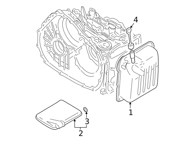 Genuine Mitsubishi Trans Pan MR983296 image 3