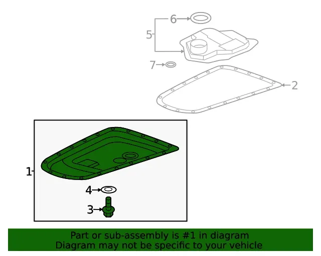 Genuine Mitsubishi Trans Pan 2705A069 image 2