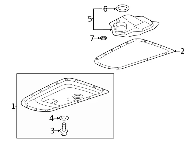 Genuine Mitsubishi Trans Pan 2705A069 image 3