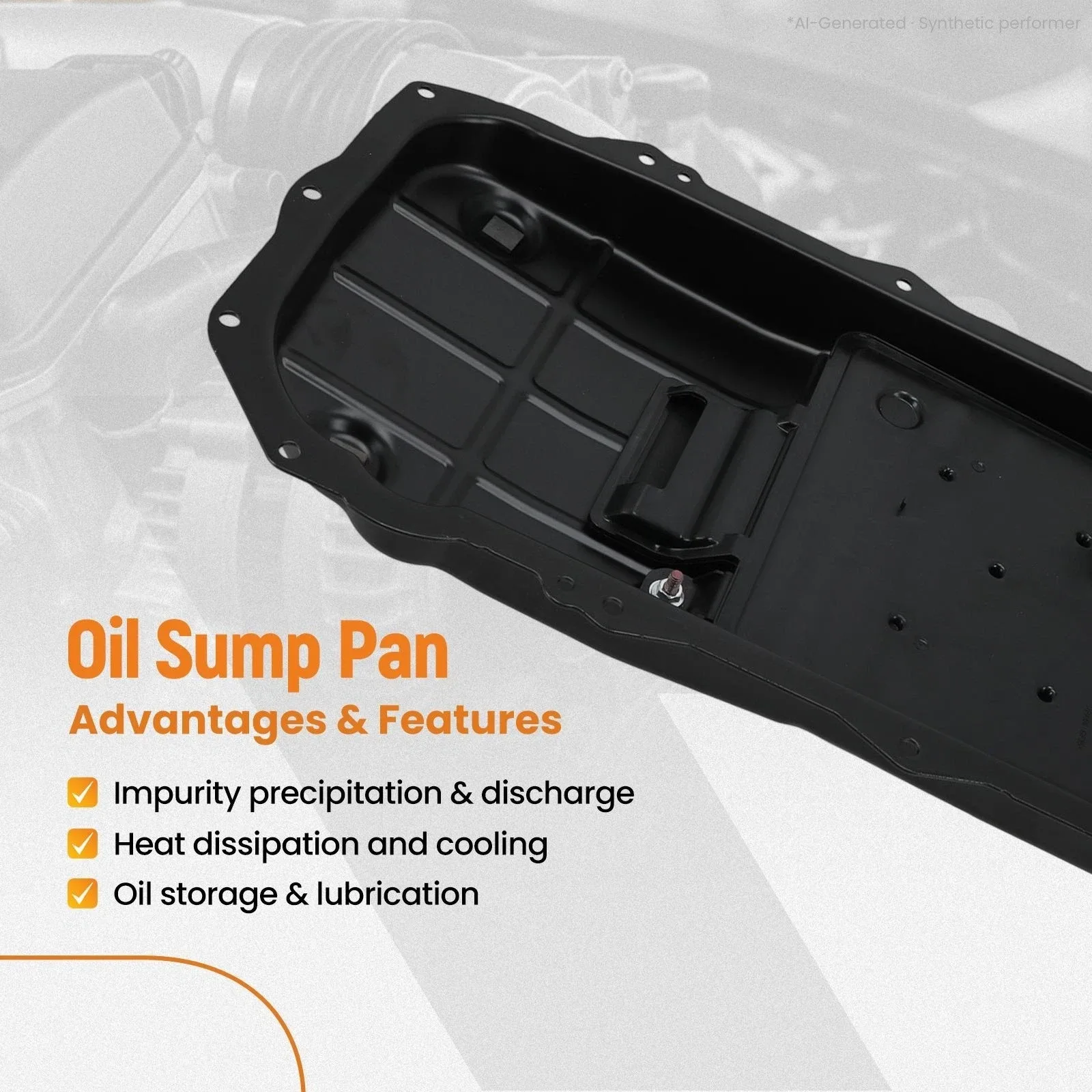 2018-2024 Jeep Wrangler JL Transmission Oil Pan DPZNJL image 2