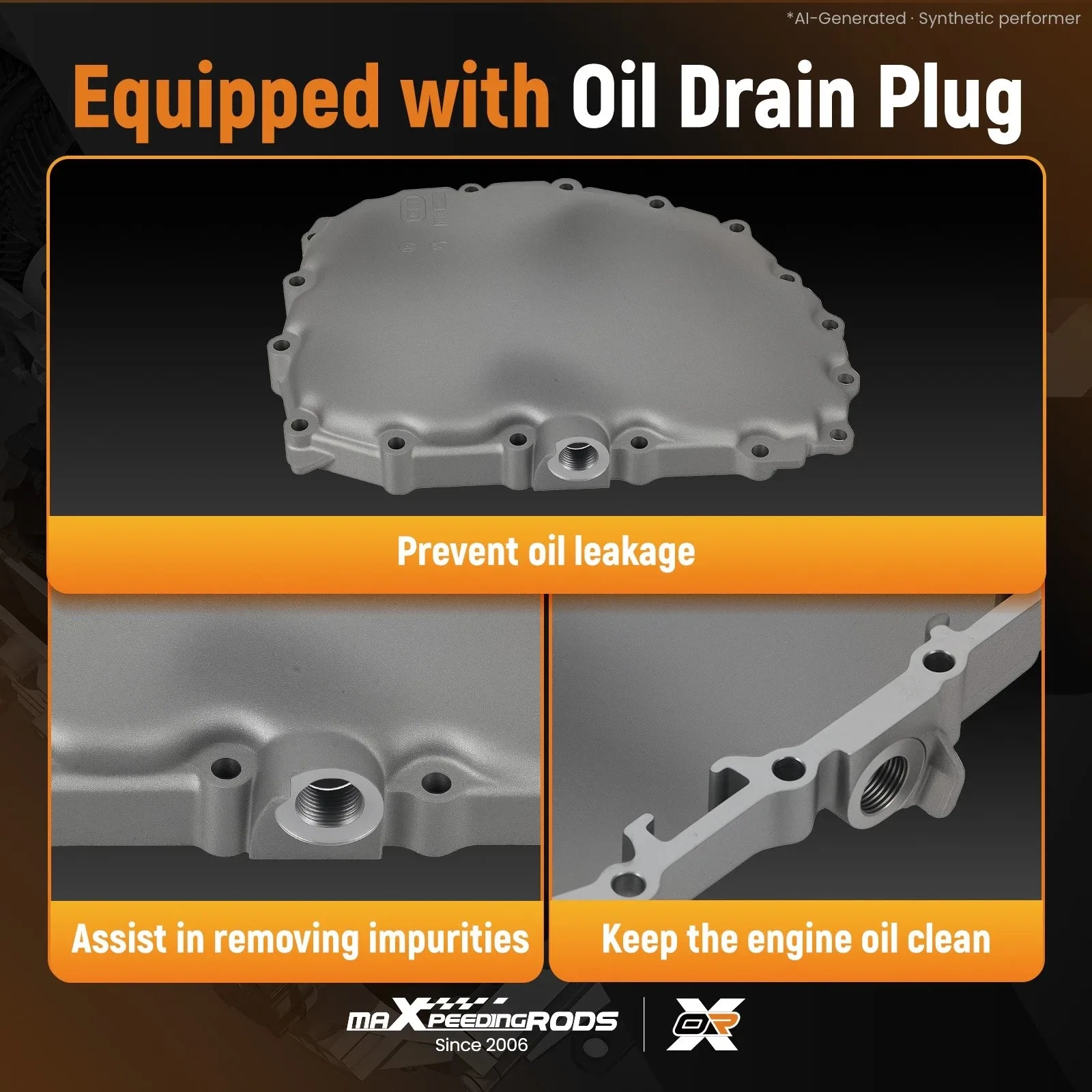 2014-2020 Honda Civic CVT Transmission Oil Pan 21151-R3W-000 (maXpeedingrods 6BUPOM) image 3