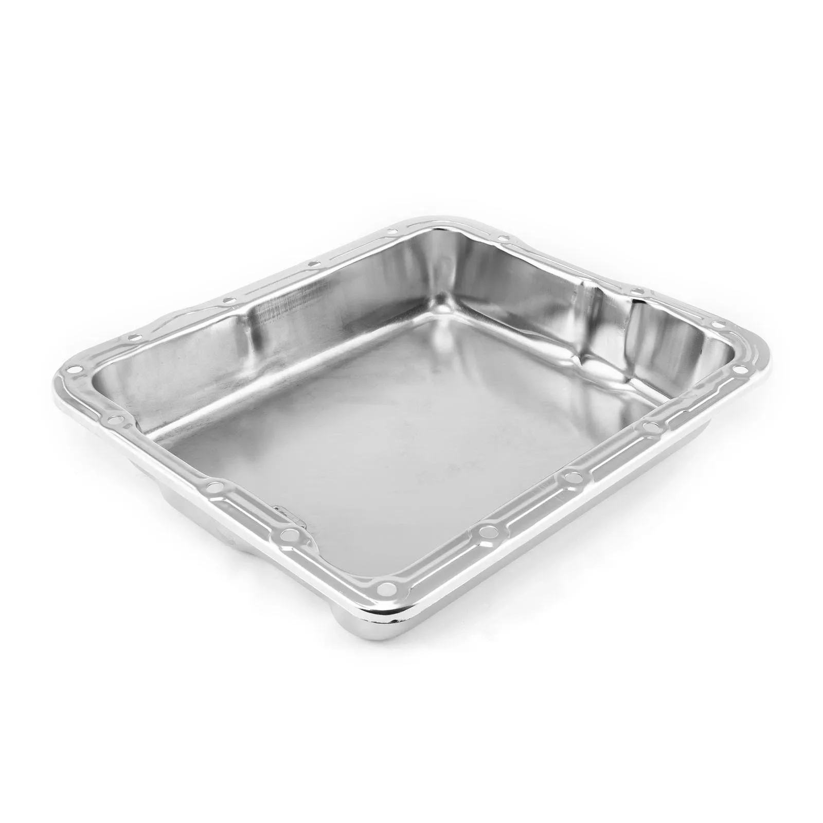 Speedmaster PCE221.1003 Turbo 700R4 Deep Trans Oil Pan Chrome w/Oil Drain image 2