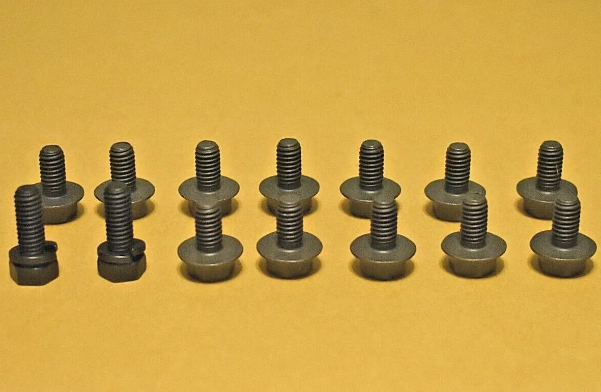 GM Chevrolet Powerglide Transmission Oil Pan Bolt Kit With Console 14 Bolts image 2