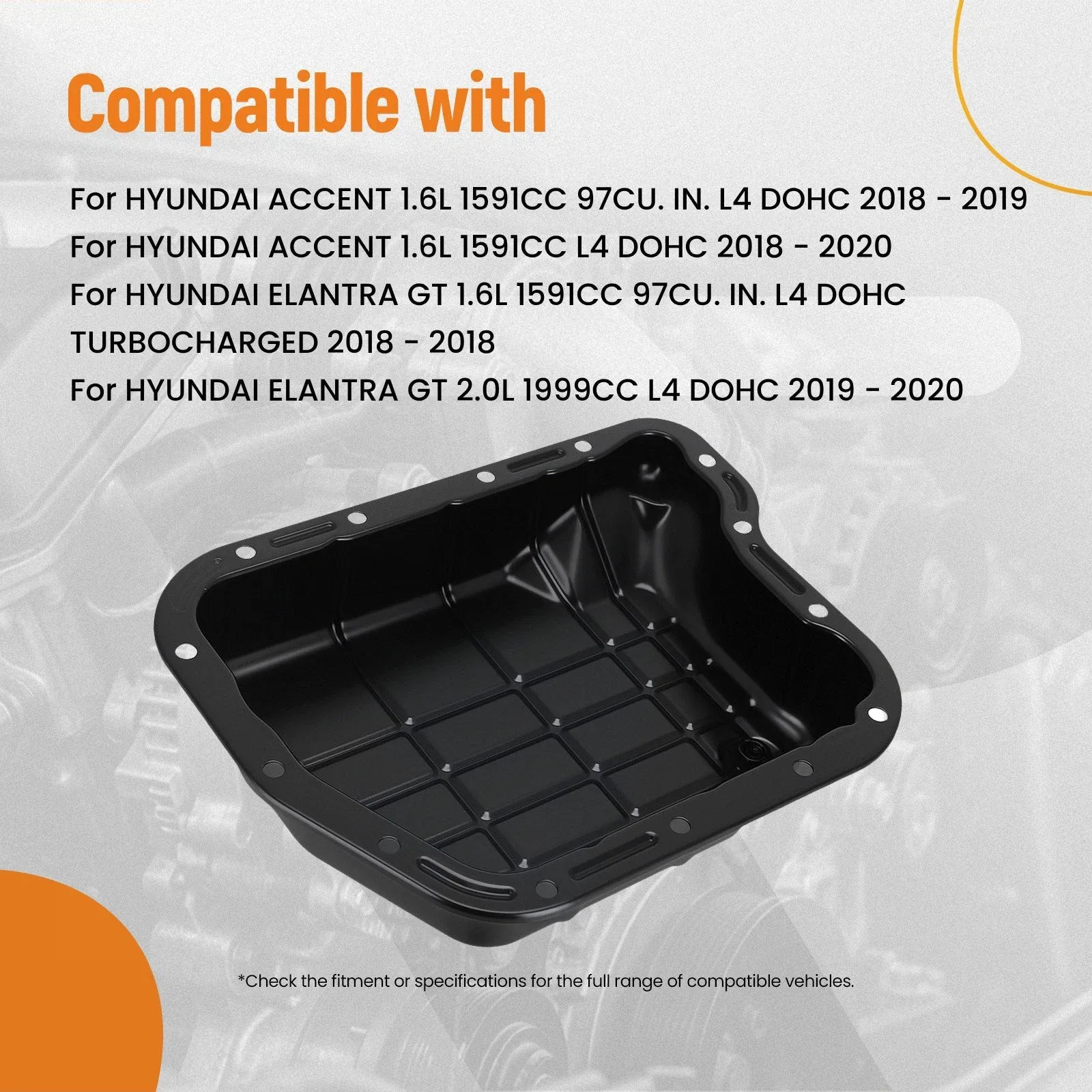 Trans Oil Sump for Hyundai Accent 1.6L Kona 2.0L 2018-2020 45280-2F000 image 3