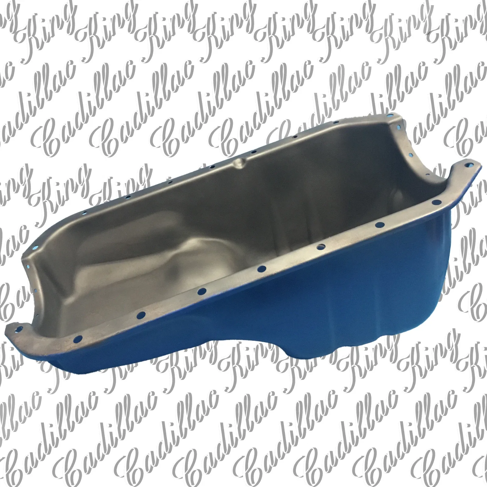 67 Cadillac DeVille Engine Oil Pan 429 CI ORIGINAL USED, PAINTED image 3