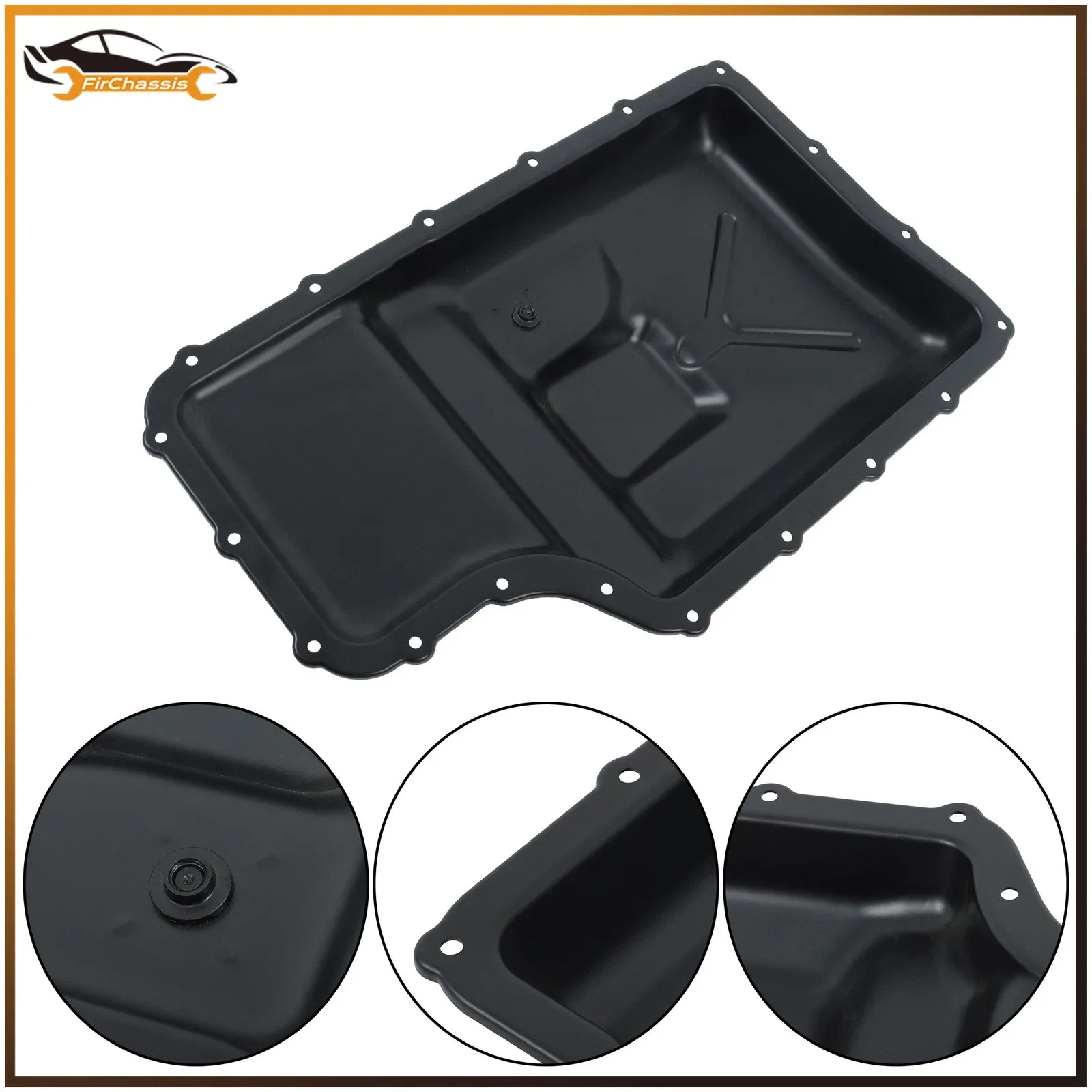 For Ford F-250 F-350 F-450 F-550 Transmission Oil Pan w/Drain Plug 6R140 265-830 image 2