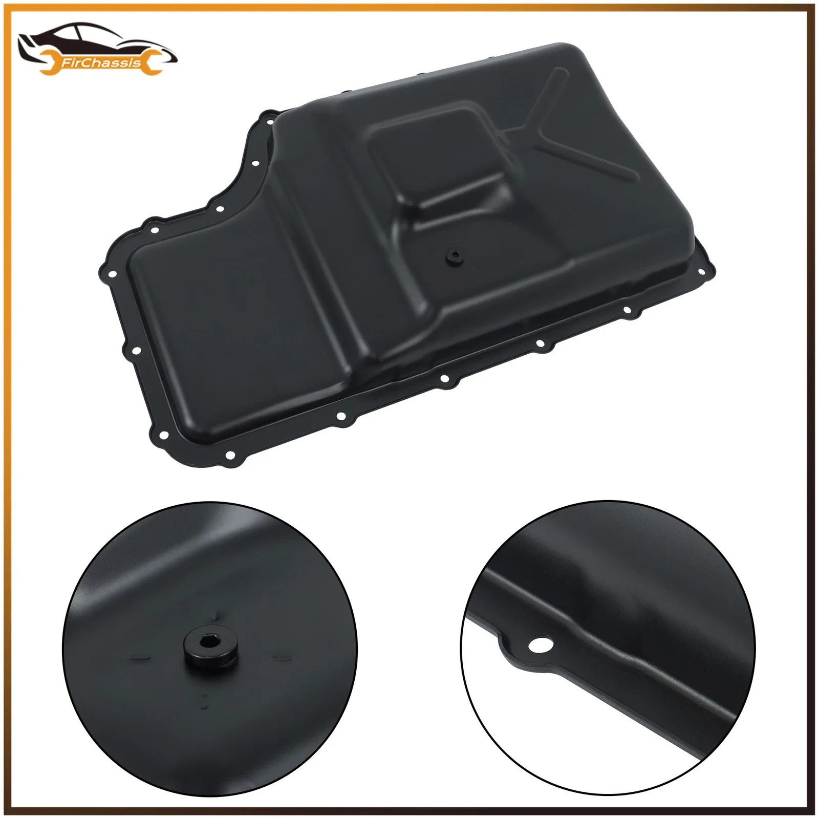 For Ford F-250 F-350 F-450 F-550 Transmission Oil Pan w/Drain Plug 6R140 265-830