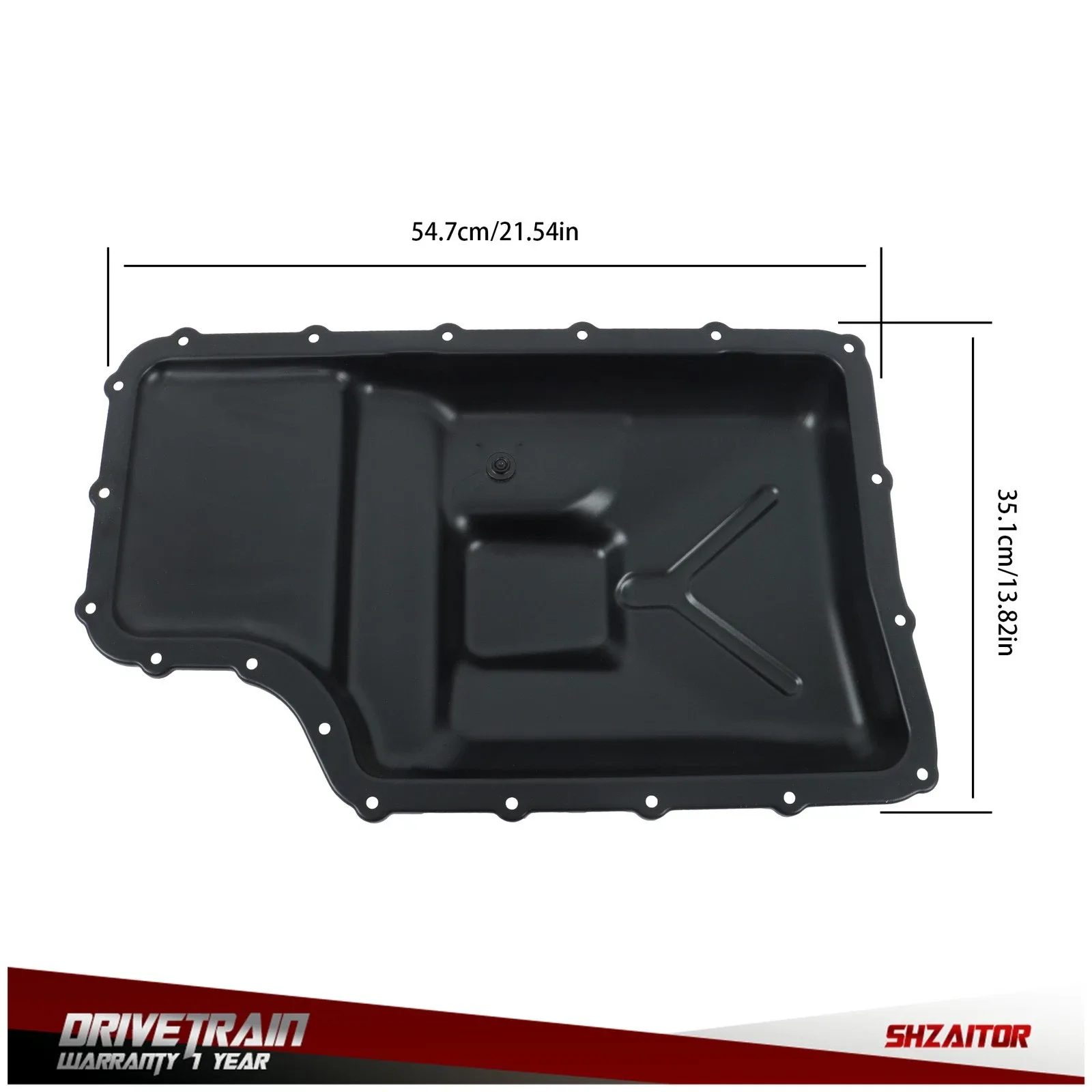Transmission Oil Pan w/Drain Plug For Ford F-250 F-350 F-450 F-550 11-18 265-830 image 2