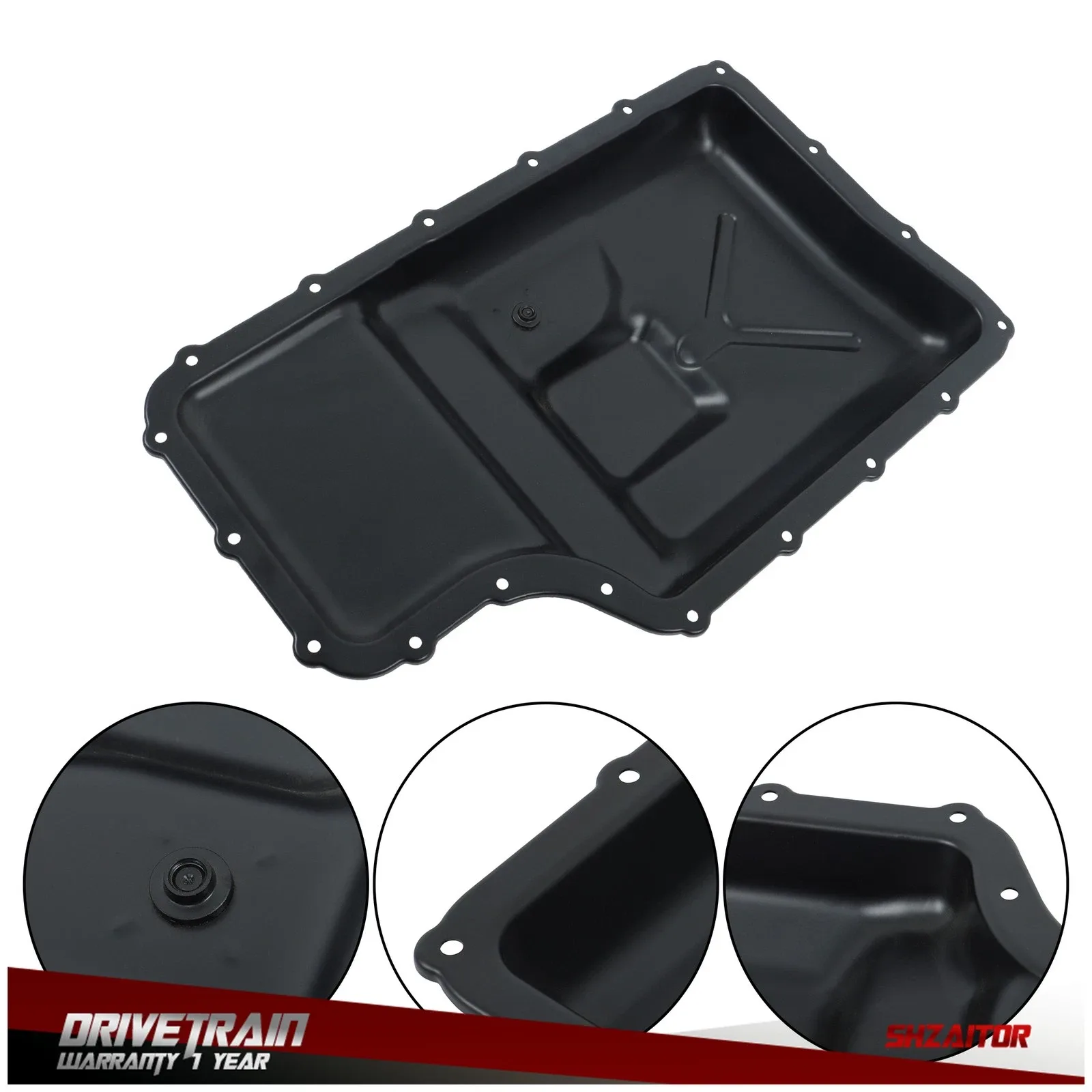 Transmission Oil Pan w/Drain Plug For Ford F-250 F-350 F-450 F-550 11-18 265-830 image 4