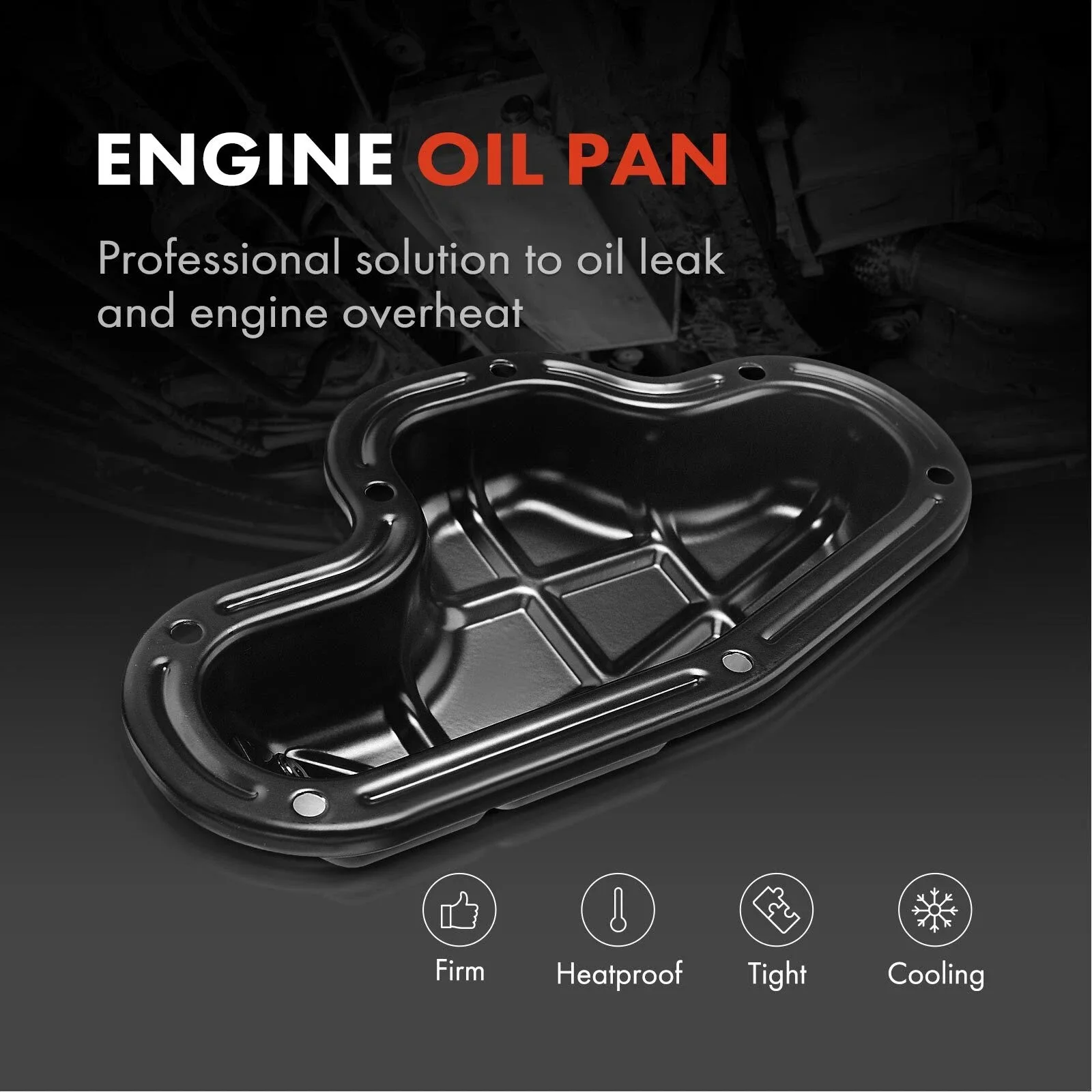 Engine Oil Pan w/o Gasket for INFINITI QX4 01-03 Nissan Pathfinder 01-04 V6 3.5L image 2