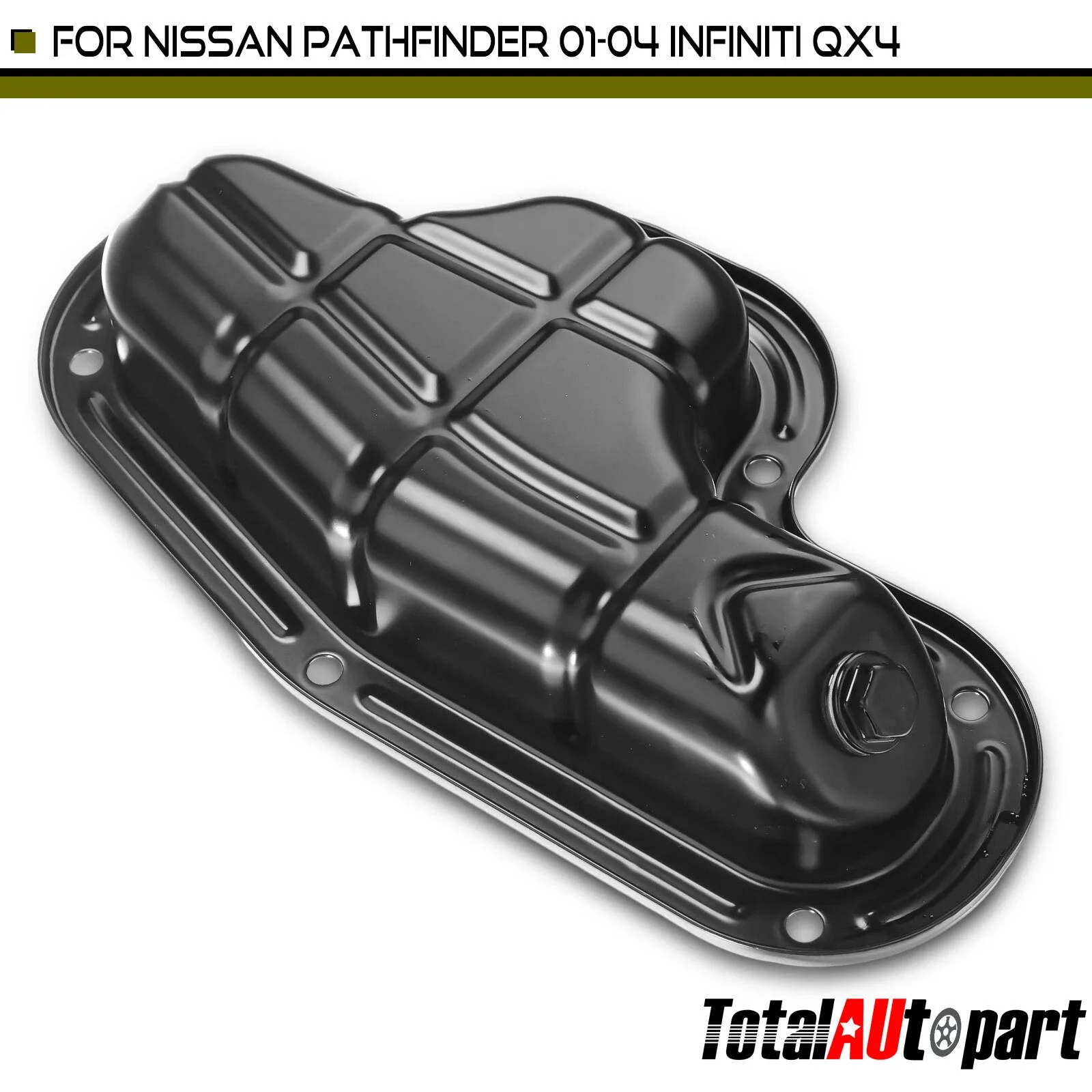 Engine Oil Pan w/o Gasket for INFINITI QX4 01-03 Nissan Pathfinder 01-04 V6 3.5L